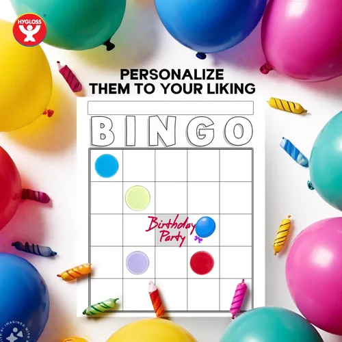Miniatura 5 de Hygloss Productos Tarjetas de bingo en blanco para escribir - Paquete de 36 hojas de bingo de tamaño grande desechables - Actividades para aulas