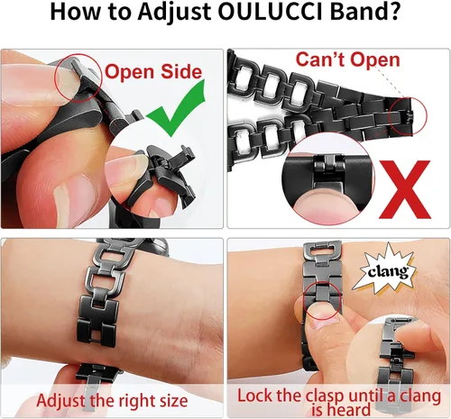 Miniatura 3 de Compatible con Apple Watch Band de 38 mm, 40 mm, 41 mm, 42 mm, 44 mm, 45 mm, 46 mm, 49 mm, correa para mujer para iwatch Series 11 10 9 8 7 6 5 4 3