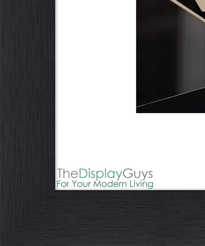 Miniatura 2 de The Display Guys Juego de 2 marcos de fotos de madera negra de 8 x 10 pulgadas para fotos de 5 x 7, vidrio plexig, pared y mesa