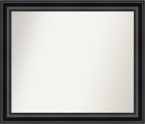 Miniatura 524 de Amanti Art Espejo personalizado, espejo de baño negro puente, espejo de pared o espejo de tocador de baño sobre el fregadero (26 x 26 pulgadas)