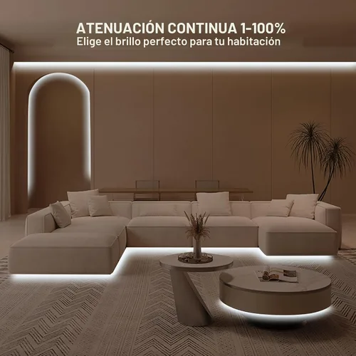 Miniatura 4 de Tira de luz LED COB de 16.4 pies con control remoto, 6500K Ra93+ regulable luz diurna brillante blanca tira de luz LED COB tira de luz blanca