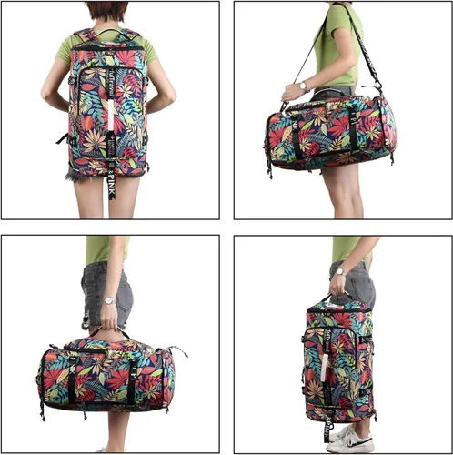 Miniatura 5 de gimnasio bolsa de lona mochila bolsa de lucha libre con compartimento para zapatos 4 tipos de método trasero impermeable deportes caminando portátil