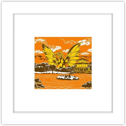 Miniatura 10 de Trends International Gallery Pops Godzilla - Póster de pared tradicional de la pagoda japonesa del rey Ghidorah, 12.00 x 12.00 pulgadas, versión