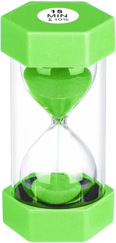 Miniatura 19 de Reloj de Arena con Temporizador de Arena de 1 Minuto, Reloj de Arena Irrompible, SandWatch de Plástico de 1 Min, Reloj De Arena 1 Minutos, Reloj