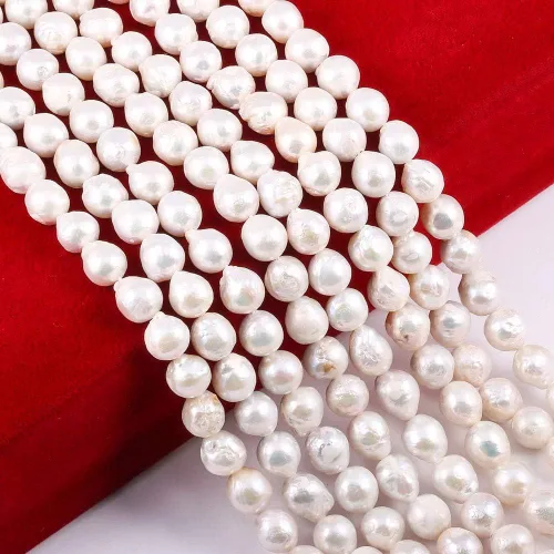 Cuentas de perlas barrocas naturales irregulares cultivadas de agua dulce, perlas sueltas para bricolaje de mujeres, colgantes, aretes, fabricación