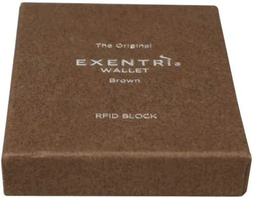 Miniatura 6 de EXENTRI Billetera Trifold de cuero - bloqueo RFID con clip de bloqueo de acero inoxidable