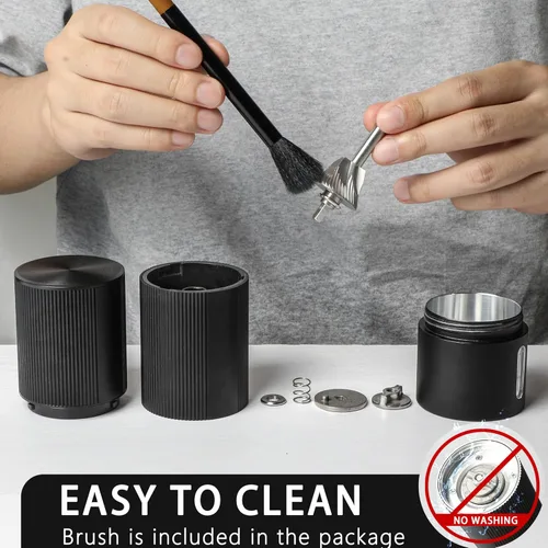 Miniatura 6 de Molinillo de café portátil, molinillo de café eléctrico con 45 ajustes ajustables, molinillos de café recargables para expreso, viajes, campamento