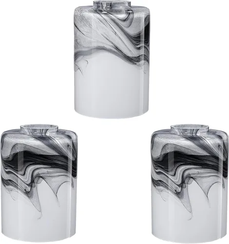 Miniatura 11 de Paquete de 3 pantallas cilíndricas de vidrio para aplique de pared, mini lámpara colgante de ventilador de techo, luz con accesorio de 1.65