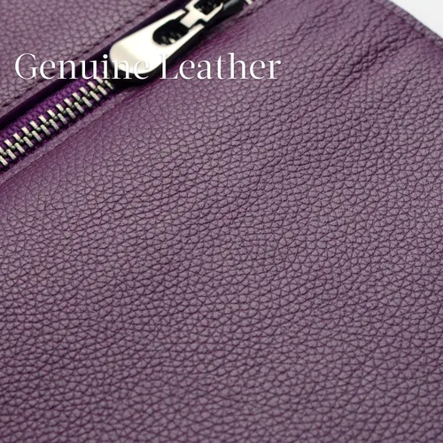 Miniatura 5 de Bveyzi Billeteras de cuero ultrafino con bloqueo RFID para tarjetas de crédito, billetera plegable para mujer