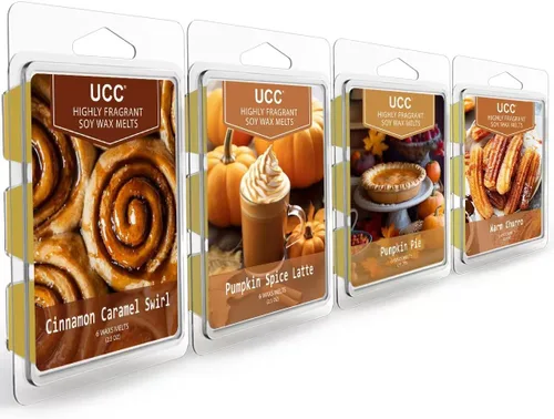 Miniatura 6 de UCC Cera derretida, cubos de cera de soja, aroma fuerte de larga duración, mezcla perfumada prémium para derretir tartas, romero menta, rosa