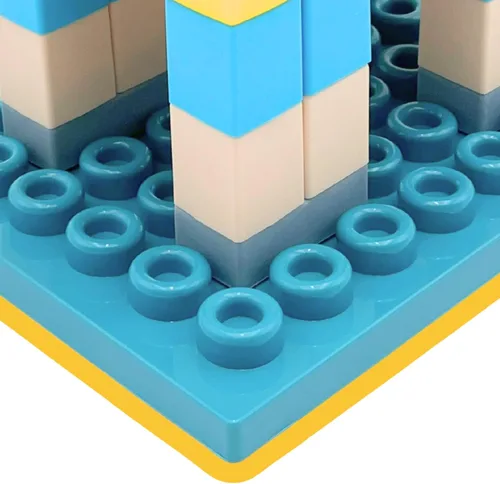 Miniatura 5 de Zócalo de una sola pieza, 48 nódulos para apilar, jugar y construir, bloques de construcción compatibles, bloques se venden por separado