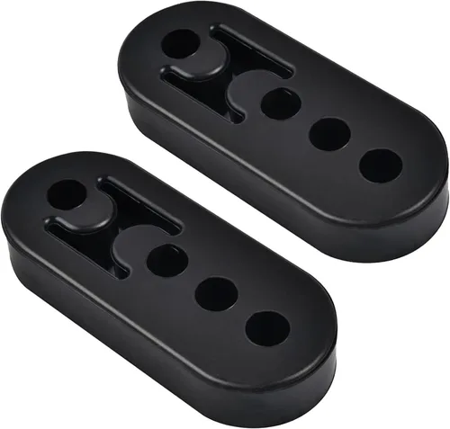 Miniatura 8 de Percha de escape de goma BFXM, perchas de silenciador de goma. Soporte de buje aislador de goma, montajes de escape de goma con 2 agujeros de 0.47