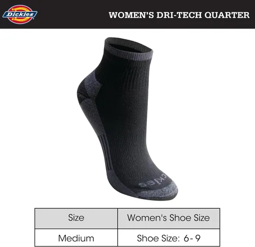Miniatura 3 de Dickies Paquete de 6 calcetines Dritech Quarter para mujer