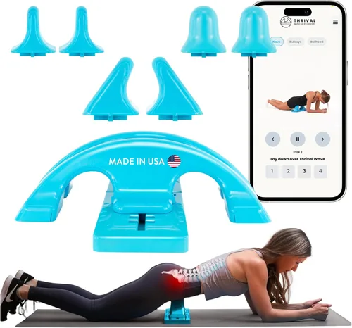 Miniatura 22 de Thrival - Herramienta de liberación muscular completamente ajustable para psoas, flexor de cadera, espalda, glúteo, iliaco y cuello para liberación