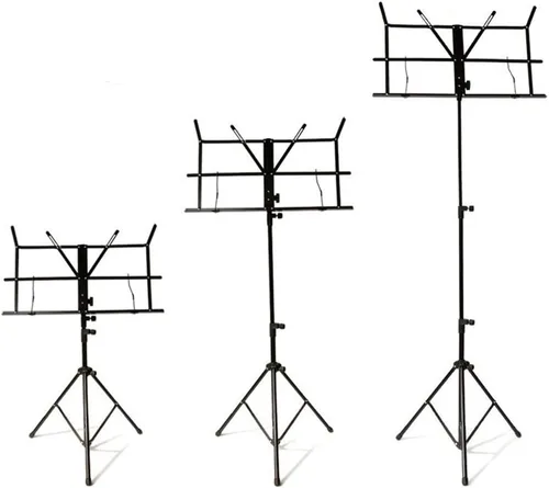 Miniatura 2 de SKY Soporte de música plegable ligero y ajustable con bolsa de transporte, color negro