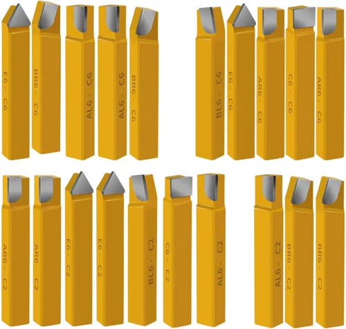 Miniatura 9 de 20 herramientas de corte de punta de carburo de 1/2 pulgada, herramientas de corte de torno de metal, herramientas de torno de corte de metal
