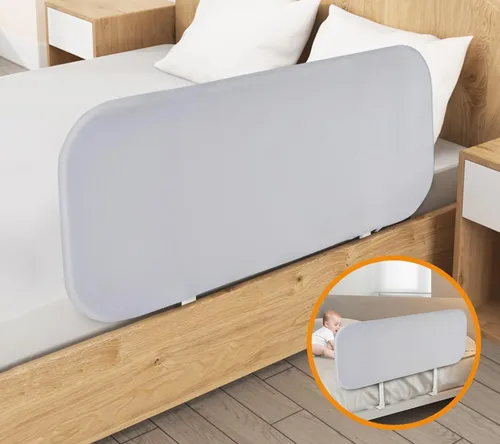 Miniatura 8 de Rieles de cama para niños pequeños para viajes, barandilla de cama portátil para cuna, camas individuales, queen, matrimonial, king, fácil