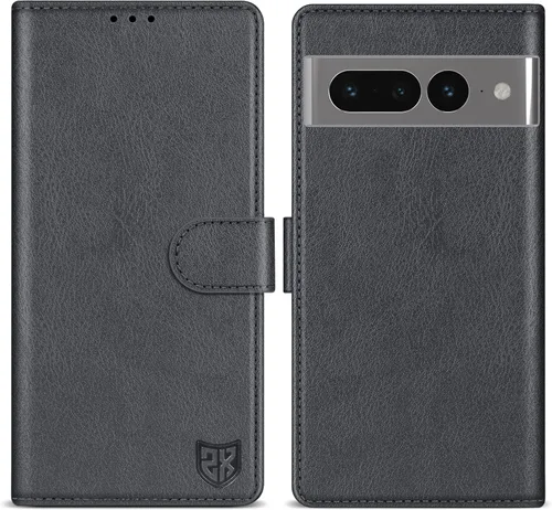 Miniatura 18 de ZZXX Funda tipo cartera para Google Pixel 7 con bloqueo RFID, ranura para tarjetas, función atril, cierre magnético, funda protectora de cuero