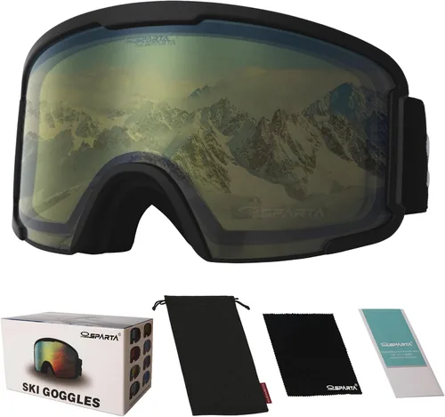 Miniatura 14 de OUTDOOR SPARTA OTG - Gafas de esquí para hombres, mujeres y jóvenes, 100 % protección UV y antirreflejos
