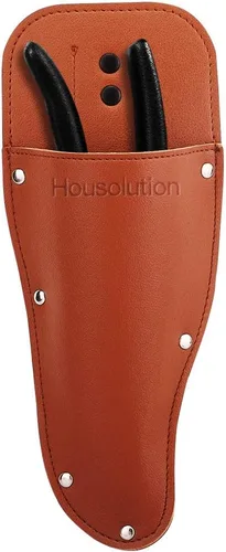 Miniatura 8 de Housolution Funda para Podadora de Jardín, Funda para Podadora, Funda de Cuero PU Premium, Estuche Protector Vaina para Tijeras de Podar de Negro