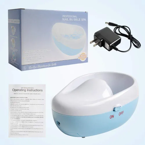 Miniatura 7 de Cuenco eléctrico de remojo de uñas de burbujas, cuenco de mano de manicura, masaje de spa de chorro de agua, máquina de manicura relajante