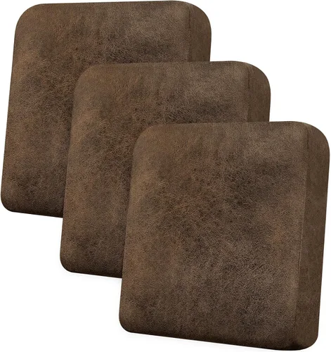 Miniatura 55 de Funda de cojín para sofá con aspecto de cuero, 1 unidad, elástica, para sala de estar, funda de cojín individual para sofá, protector de asiento