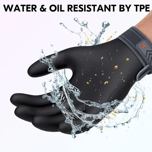 Miniatura 6 de Vgo... NGG X1 Guantes de trabajo Gription sin costuras, guantes de trabajo para hombres, guantes antideslizantes para almacenamiento y conductores