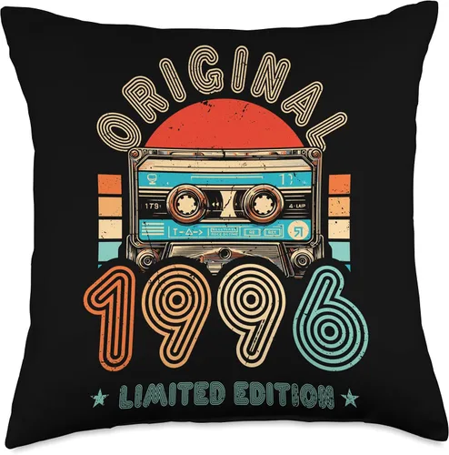 Miniatura 4 de Retro Limited Edition 1996 Cassette Tape 30th Birthday Throw Pillow
