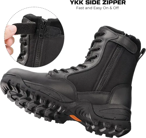 Miniatura 4 de Maelstrom TAC FORCE botas de trabajo tácticas militares, con cierre, de 8 pulgadas
