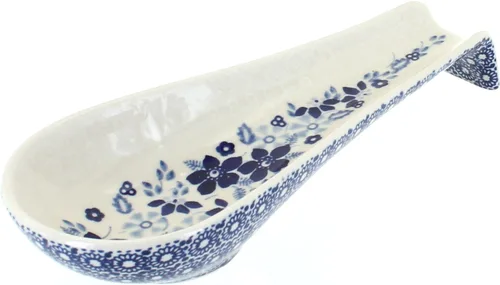 Miniatura 12 de Blue Rose Polish Pottery Blue Violet - Soporte para cuchara mediano