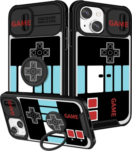 Miniatura 23 de Funermei Funda 2 en 1 para iPhone 13/iPhone 14 para mujeres, linda funda de teléfono con calavera para niñas, diseño de esqueleto gótico, divertido
