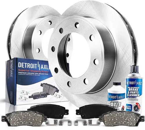 Miniatura 14 de Detroit Axle - Kit de frenos delanteros para Honda Civic 1999-2005 EL 2010-14 Insight Rotores de freno de disco Pastillas de freno de cerámica 1999