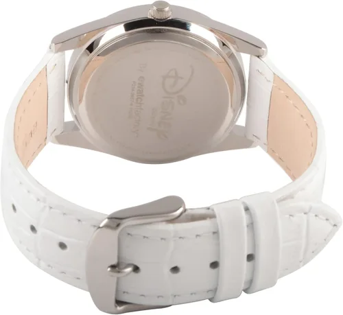Miniatura 2 de Disney Reloj de cuarzo analógico redondo con purpurina para adultos Blanco