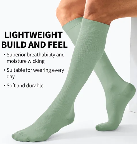 Miniatura 5 de Calcetines de compresión para mujeres y hombres (3 pares) El mejor apoyo para enfermeras, correr, senderismo, recuperación y calcetines de vuelo