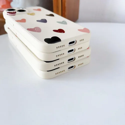 Miniatura 3 de Funda protectora para iPhone 12 para mujeres y niñas, diseño lindo de silicona suave, protección de cámara con forma de corazón, para iPhone 12