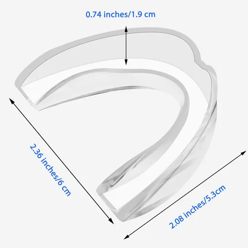 Miniatura 2 de Ptwola 5 protectores bucales deportivos transparentes de fútbol para adultos y jóvenes, para boxeo atlético, protección bucal, para baloncesto