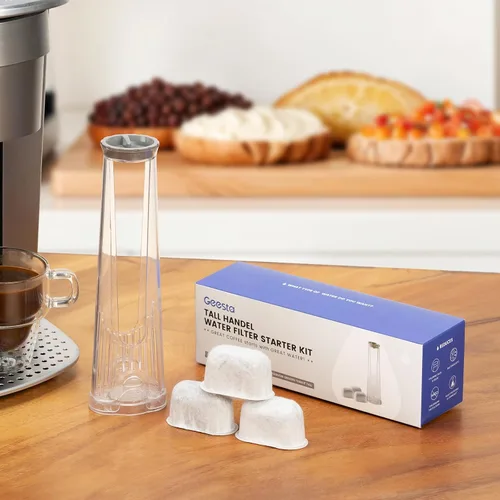 Miniatura 6 de Kit de inicio de reemplazo de filtro de agua de mango alto K2.0 para Keurig 2.0 con 3 cartuchos de filtro de agua de carbón