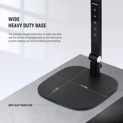 Miniatura 7 de NEEWER Basics - Lámpara LED de escritorio de 16 W para iluminación de lectura de videoconferencias en casa, oficina en casa, cuidado de los ojos