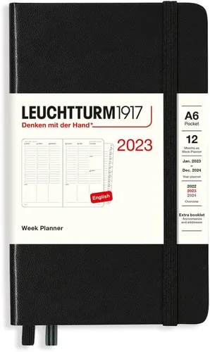 Miniatura 4 de LEUCHTTURM1917 - Planificador semanal mediano (A5) 2023 con folleto adicional, vainilla (1 de enero - 31 de diciembre de 2023)