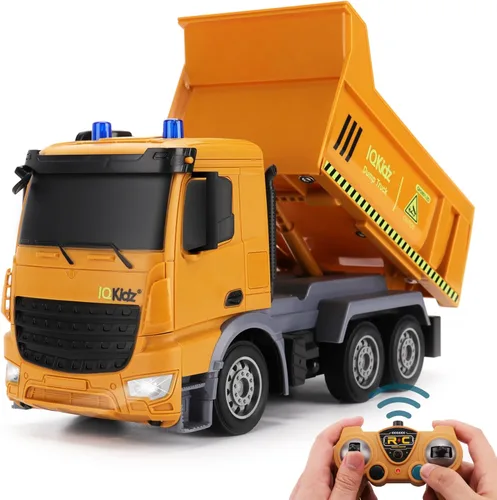 Miniatura 8 de IQKidz - Juguetes de excavadora con control remoto para niños de 4 a 7 años - Mejor regalo de cumpleaños para niños de 3, 5, 8, 9, 10+, vehículos