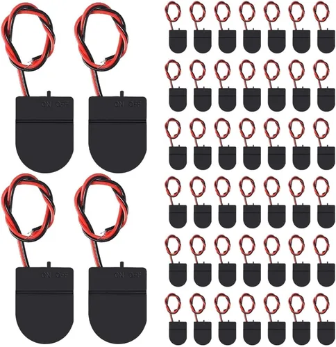 Miniatura 7 de 20 soportes de batería CR2032, soporte de batería CR2032 con interruptor, soporte para celda de moneda, 1 funda de batería de botón CR2032 de 3 V