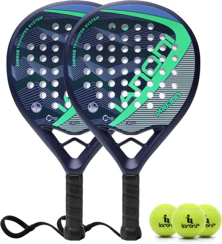 Miniatura 11 de Pala de pádel Superficie de Fibra de Carbono con núcleo de espuma EVA Memory Flex Pala de pádel ligera rojo (8200 Red)