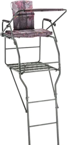 Miniatura 2 de Guide Gear 18’ Jumbo Ladder Tree Stand for Hunting with Seat and Shooting Rest, Deer Hunting Accessories