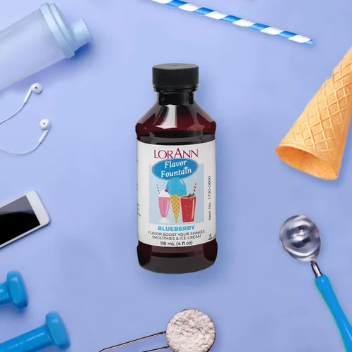 Miniatura 2 de LorAnn Fuente de sabor a arándanos, botella de 4 onzas