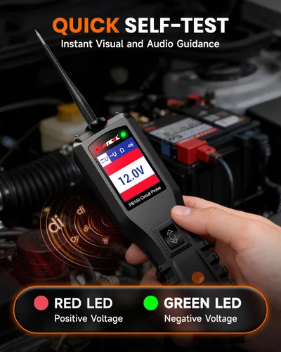 Miniatura 6 de ANCEL PB100 Kit con punta de prueba para circuitos automotrices para diagnóstico de vehículos medidor digital de voltaje energía eléctrica AVOmeter