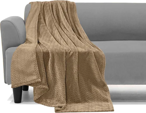 Miniatura 20 de Elegant Comfort Manta ligera estampada para todas las estaciones, ultra suave, acogedora y afelpada, manta decorativa, perfecta para descansar, 50 x