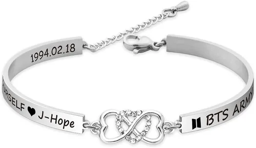 HELAN Bangtan - Pulsera Kpop Bangtan para niños, regalo para niños, pulsera Love Yourself Bangtan para niños, regalo de grupo Kpop, regalo para los