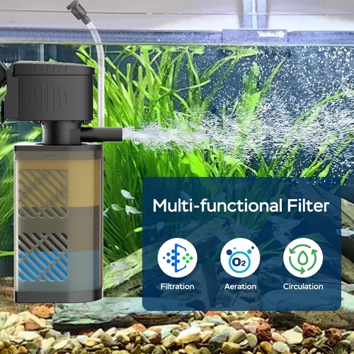 Miniatura 2 de Filtro de acuario para tanques de 60 a 100 galones, filtro interno grande para peces, potentes bombas sumergibles, filtro de peces, filtro de tanque