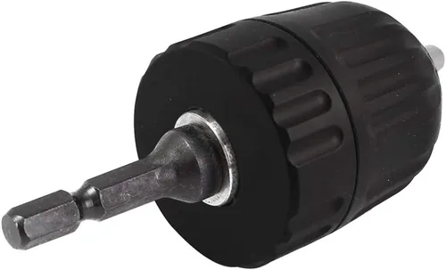 Miniatura 3 de Adaptador de conversión de cambio rápido para portabrocas sin llave con capacidad de 0,8 mm a 10 mm, montaje de 3/8-24UNF, con vástago hexagonal