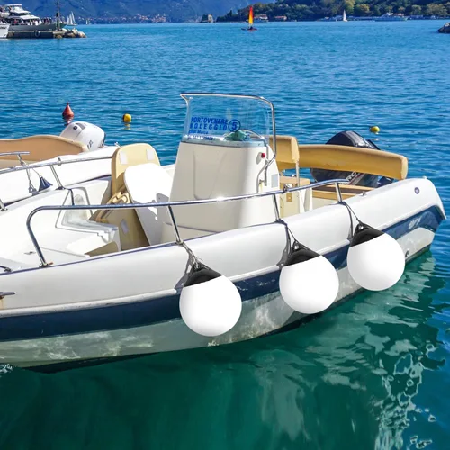 Miniatura 4 de X-Haibei Par de Defensas de Barco Bola Redonda Boya de Ancla, Bola Amortiguadora de Muelle Protección de Escudo de Vinilo Inflable Boyas de Amarre